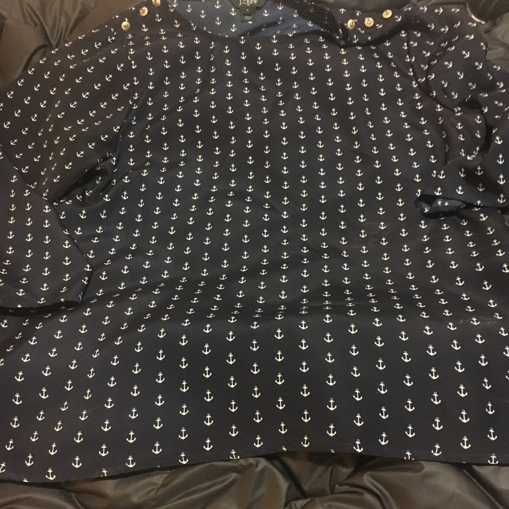 J. Crew anchor blouse